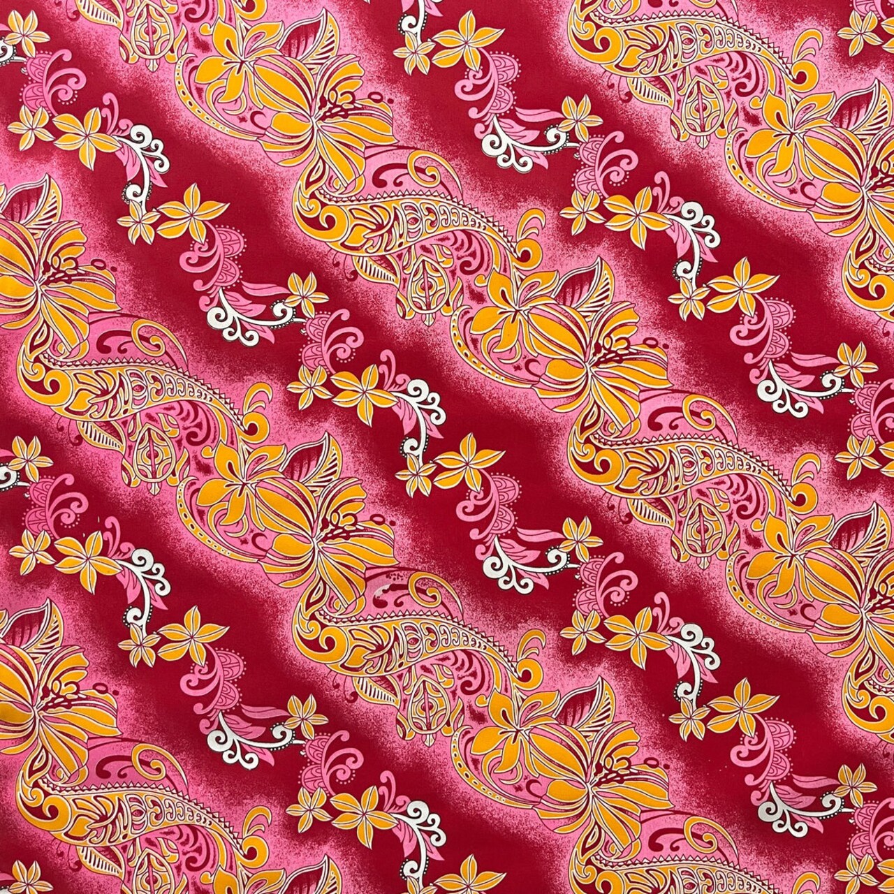 1 Yard Diagonal Tiare Lei Polyester Fabric For Sewing Crafts Apparel And Decorative Projects 45 Inch Width